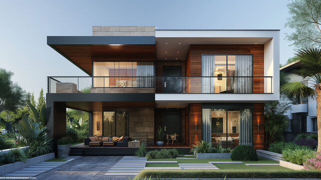 3 storey RCC, modern minimalist design , on 30' into 40'.