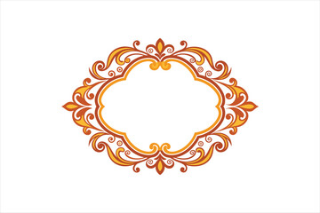  ornamental frame vector art illustration 