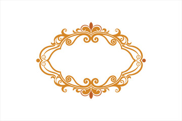  ornamental frame vector art illustration 