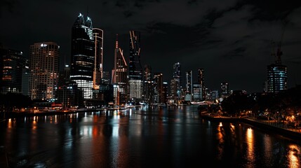 Fototapeta premium brisbane electrical background black 