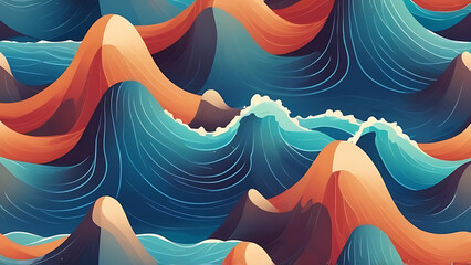 a layer of waves, colofur texture, texture background