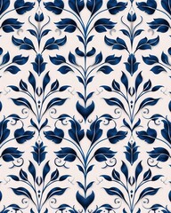 Minimalist pattern with sapphire accents, front view, highlighting elegant simplicity, advanced tone, Monochromatic Color Scheme