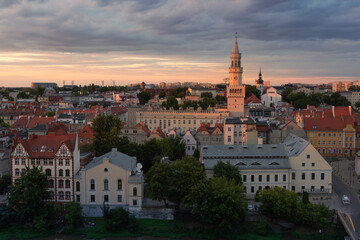 Fototapeta premium View of the city in the evening