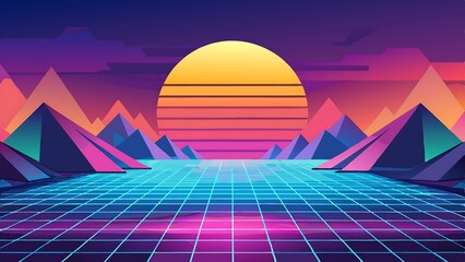 Colorful Retro Designs: Eye-Catching and Backgrounds for Any Use. Psychedelic. Bold. Nostalgic.