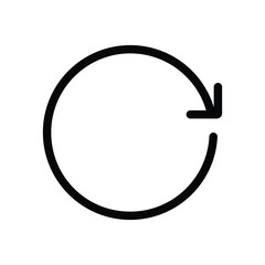 Reload, refresh icon vector button