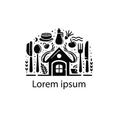 Fototapeta premium a resturent logo design for brand