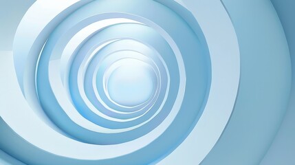 Obraz premium A blue spiral with a white center