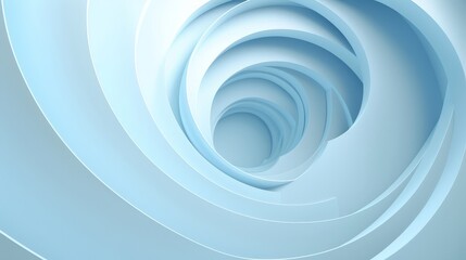 Fototapeta premium A spiral of blue shapes that are all the same size