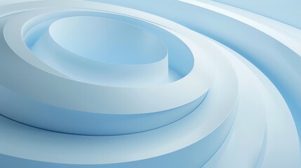 Obraz premium A blue and white spiral shape