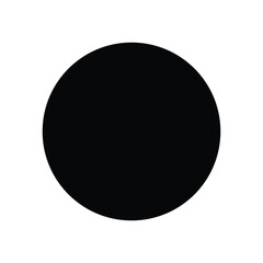 black  ball  round icon isolated