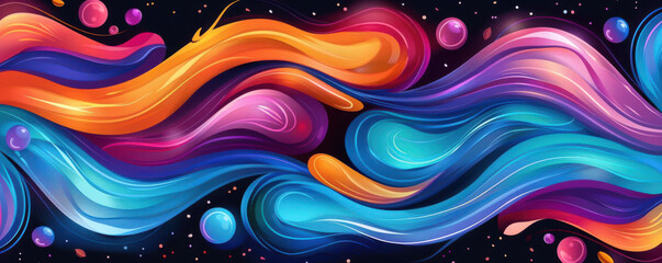 Psychedelic oceant, bold colors, abstract shapes, isolated on white, high resolution, surreal patterns.