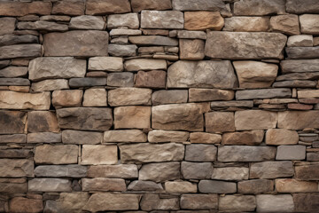 Fototapeta premium Processed collage of old medieval stone wall texture in daylight. Background for banner