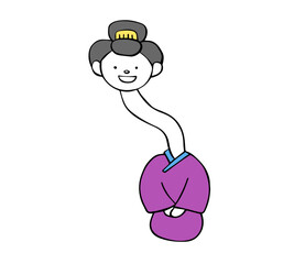 妖怪　ろくろ首イラスト