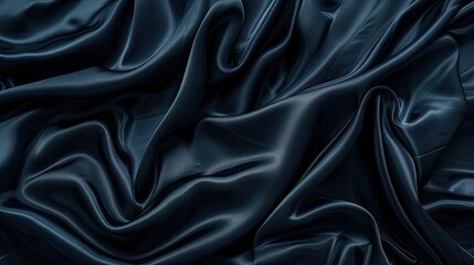 Obraz premium Dark elegant drapery folds. Generative AI