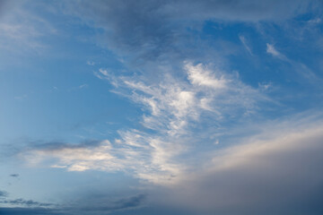 Fototapeta premium Clouds after rain in the sky as a background