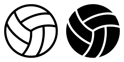 ofvs652 OutlineFilledVectorSign ofvs - volleyball ball vector icon . isolated transparent . outline and filled version . AI 10 / EPS / PNG . g11998