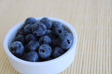 Blueberry fruits fresh in the bowl