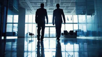 people walking in the office