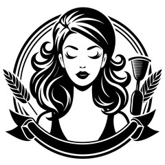 Beauty parlour Skincare Hair Salon,Spa cosmetic Vector.