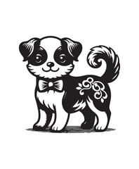 Cute cartoon puppy vector art,graphics Cute cartoon puppys icons set,vintage illustration Cute cartoon puppy clipart,vector Cute cartoon puppys flat style artwork design