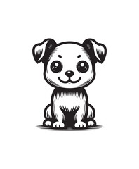 Cute cartoon puppy vector art,graphics Cute cartoon puppys icons set,vintage illustration Cute cartoon puppy clipart,vector Cute cartoon puppys flat style artwork design