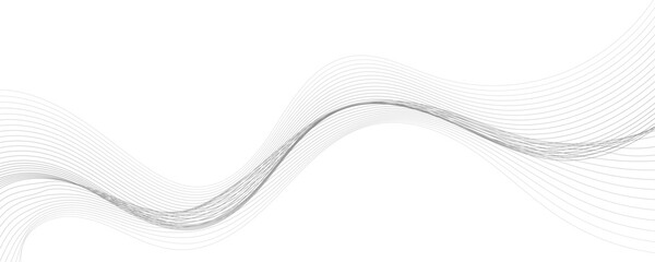 Vector abstract background with dynamic grey waves.
