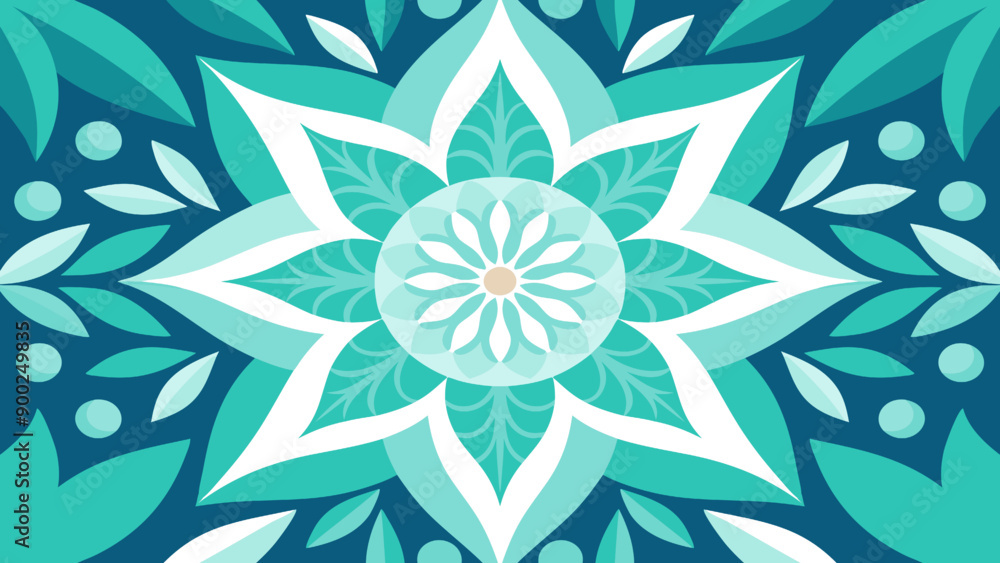 Poster floral abstract background with colorful patterns