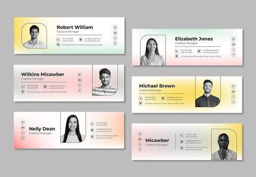 Email Signature Layout