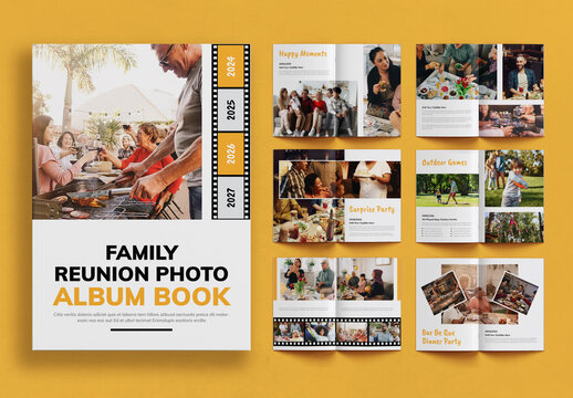 Family Reunion Photo Album Book