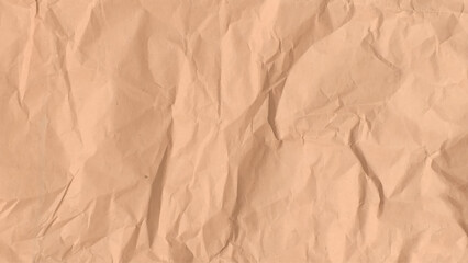 Brown wrinkle recycle paper background, Brown Craft crumpled paper, cardboard background. Vector illustration.