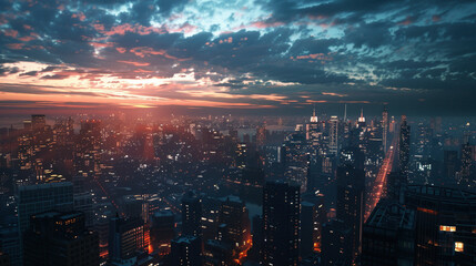 Evolving Urban Haven: Day to Night Transformation