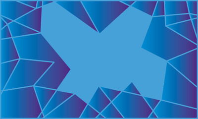 Abstract geometric gradient blue color background