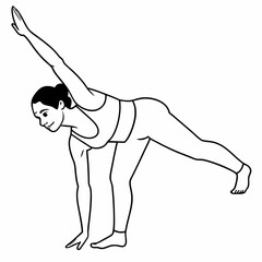 Yoga Poses Vector