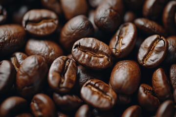 Fototapeta premium Full screen full of coffee beans photo
