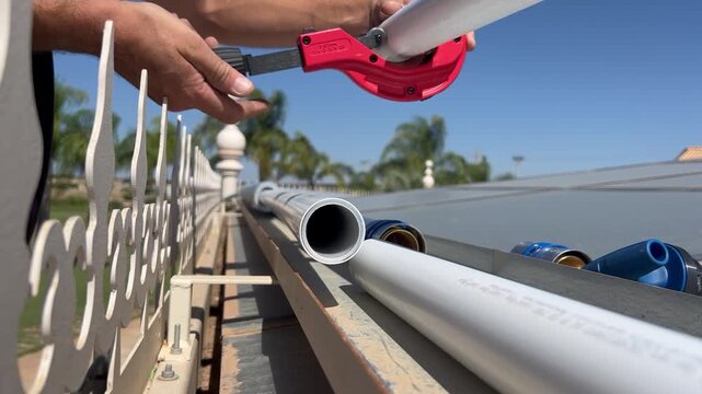 CUTTING OF A 50 MULTILAYER PIPE 2