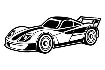 
Silhouette racing car vector, old racing car vector graphic 