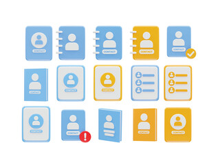 Contact book icon illustration vector