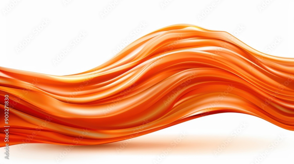 Aufkleber vibrant orange abstract design set against a solid backdrop, showcasing dynamic shapes and mesmerizi