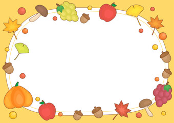 harvest fall season frame 2