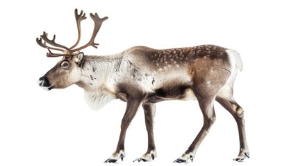 Obraz premium a reindeer isolated on white background