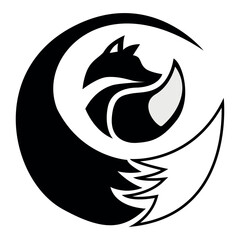 fox logo, fox face logo, logo of fox face, vector illustration, Eps 10  