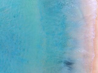 Amazing sand on beach in summer season sea background,Aerial view beach for travel background