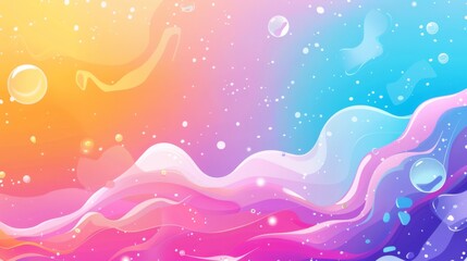 Color Gradient Flavor Fluid Promotional Event Poster Atmosphere Background
