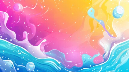 Color Gradient Flavor Fluid Promotional Event Poster Atmosphere Background