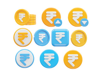 Rupee currency icon illustration vector rendering