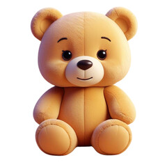 Obraz premium 3D toy cute panda on Isolated transparent background png. generated with AI