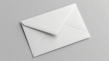 envelope template letter mock up branding a blank white background