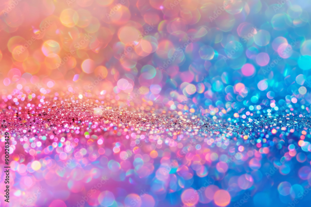 Wall mural vibrant abstract background with multicolored sparkling glitter