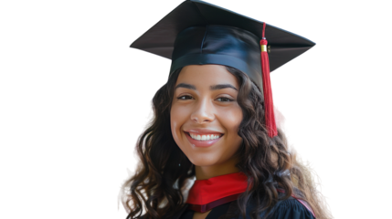 Joyous Graduate Celebrating Achievement in Cap and Gown on a Bright Day With a Radiant Smile