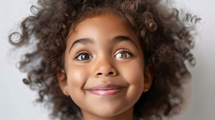 A Little Girl Smiling Portrait Capture the heartwarming innocence and pure joy of childhood 